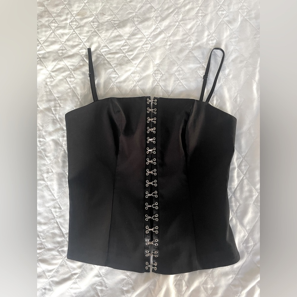 Crop front snap Bustier.   Small.   Brand new/never worn.